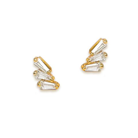 Baguette Wing Earrings