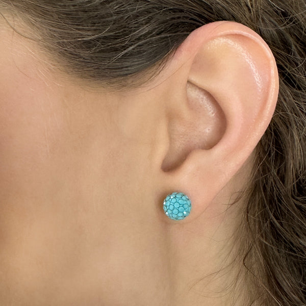 Dagen Turquoise Sparkle Studs