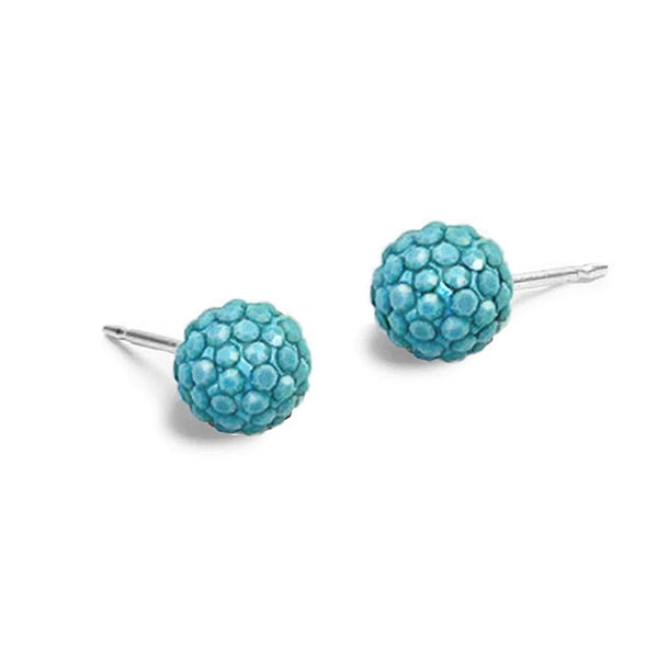Dagen Turquoise Sparkle Studs