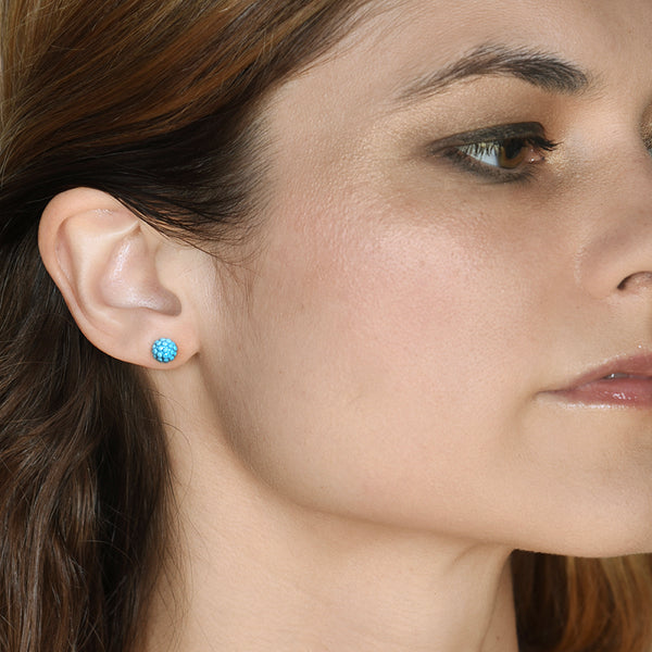 Dagen Turquoise Sparkle Studs