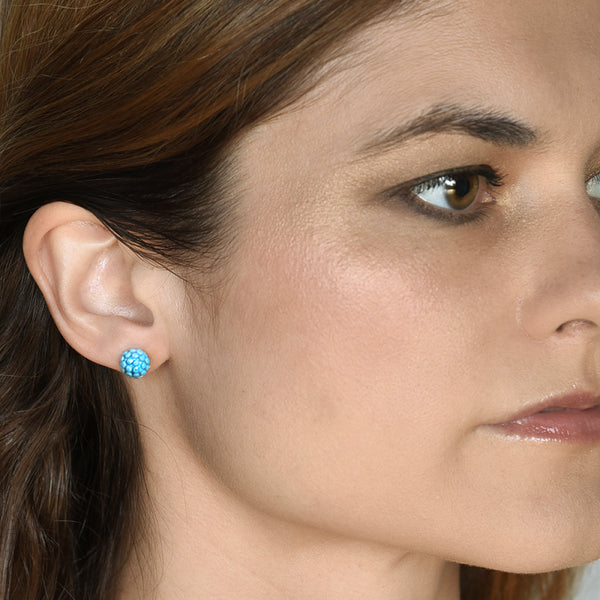 Dagen Turquoise Sparkle Studs