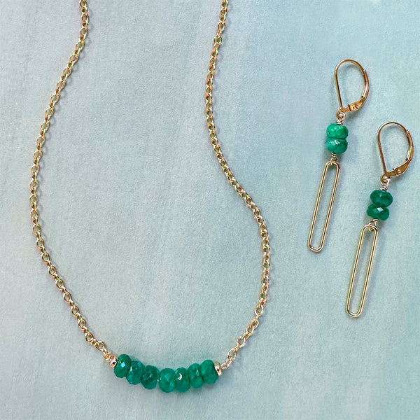 Emerald Linea Necklace