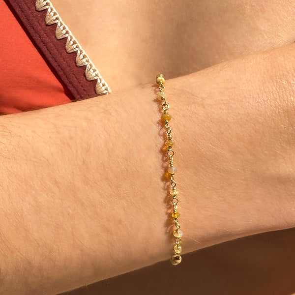 Opal Rosary Chain Bracelet