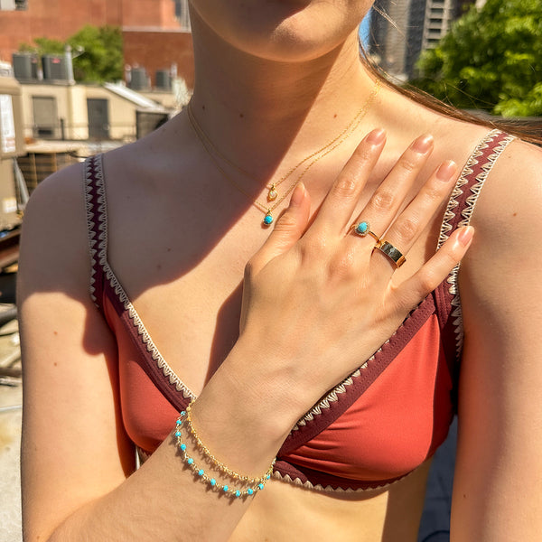 Opal Rosary Chain Bracelet