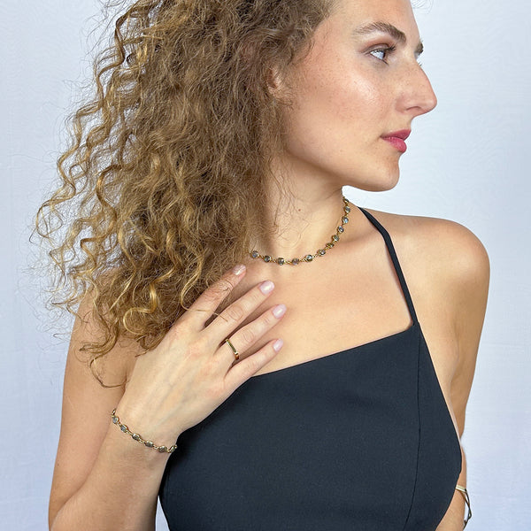 Labradorite Cushion Necklace