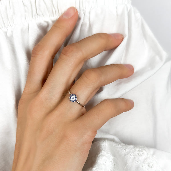 Mini Evil Eye Ring