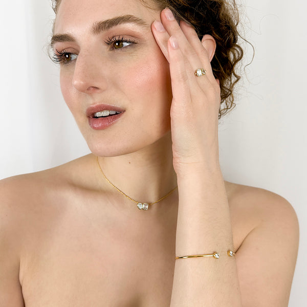 Double Jewel Cuff