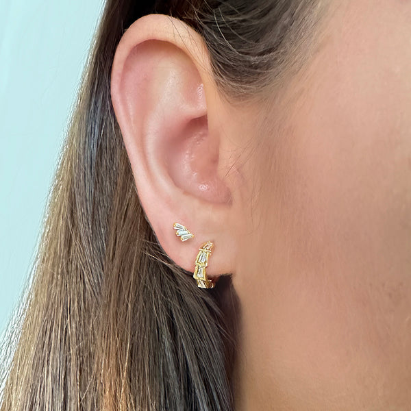 Baguette Wing Earrings