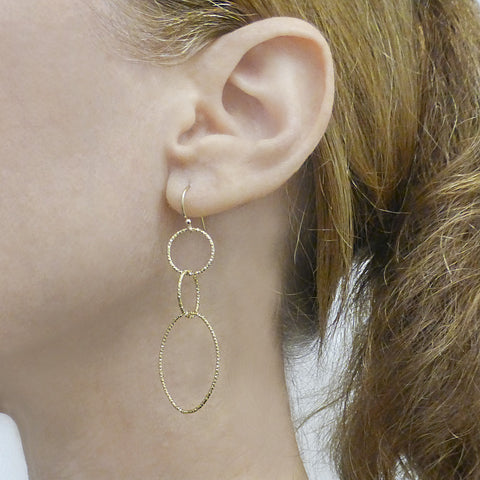 Glitter Link Earrings