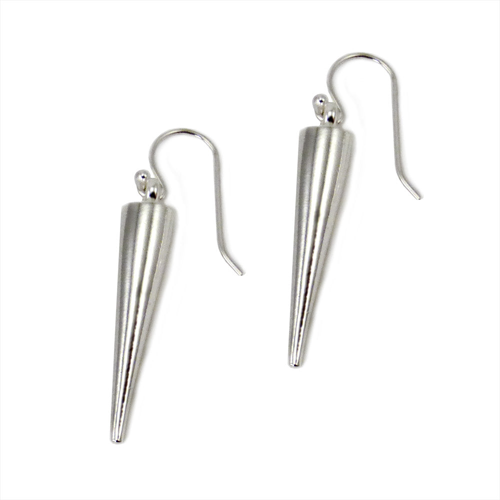 Silver Spike Earrings