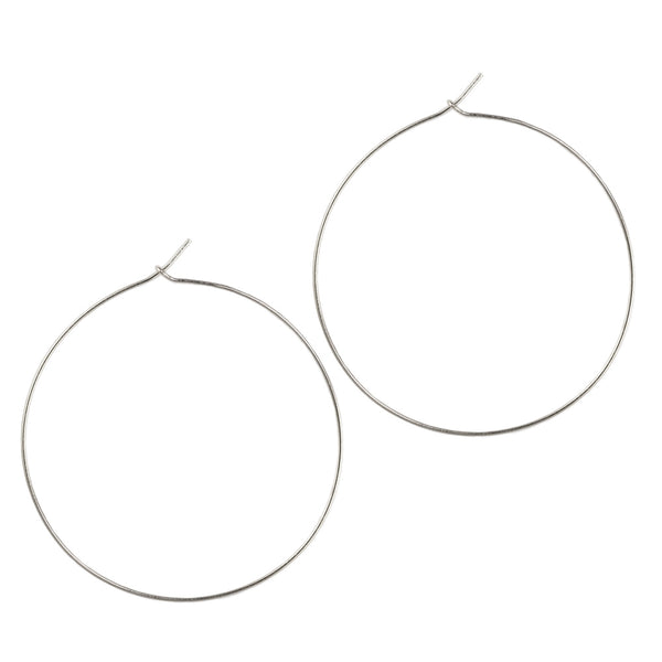 Silver Perfect Hoops