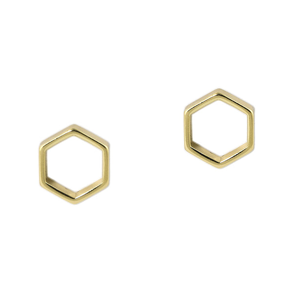 Beeline Hexagon Studs