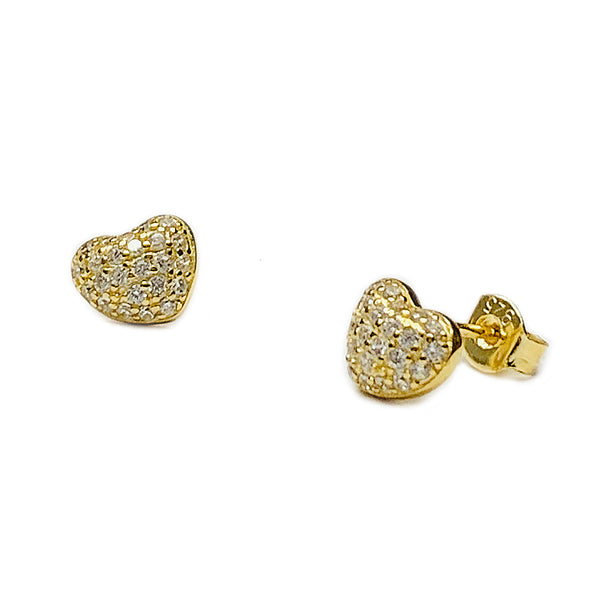 Heart Puff Studs