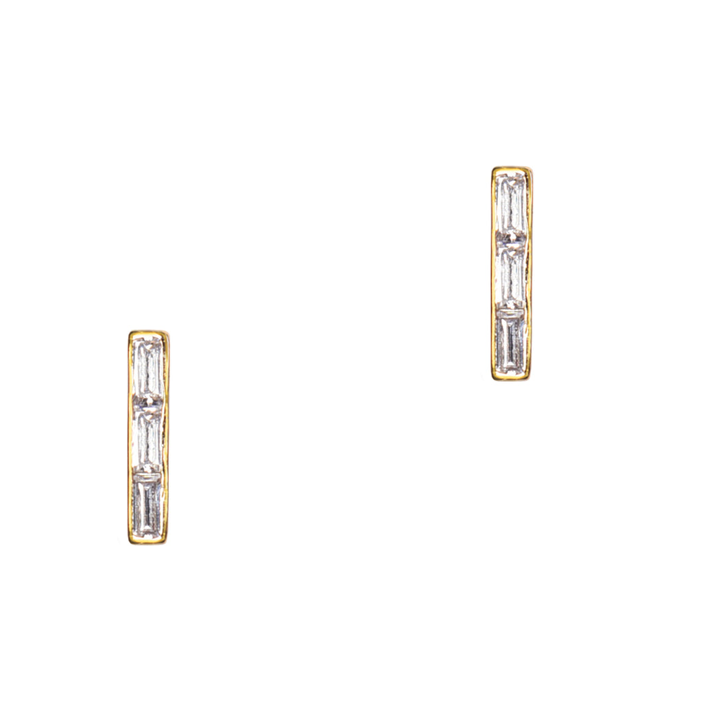 Baguette Bar Earrings