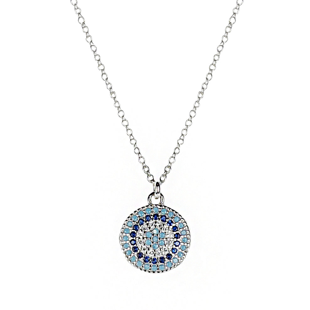 Silver Mini Target Pendant