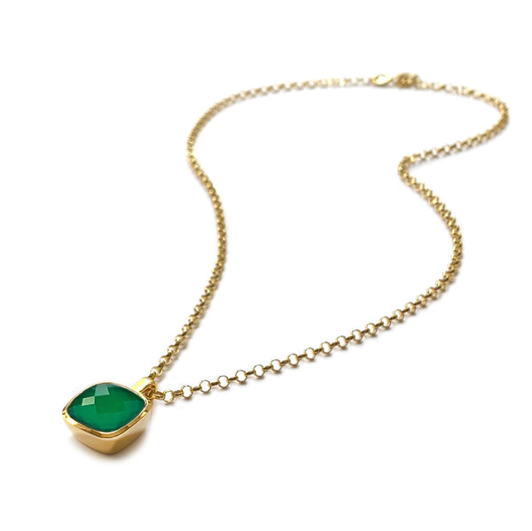 Emerald Agate Influence Pendant