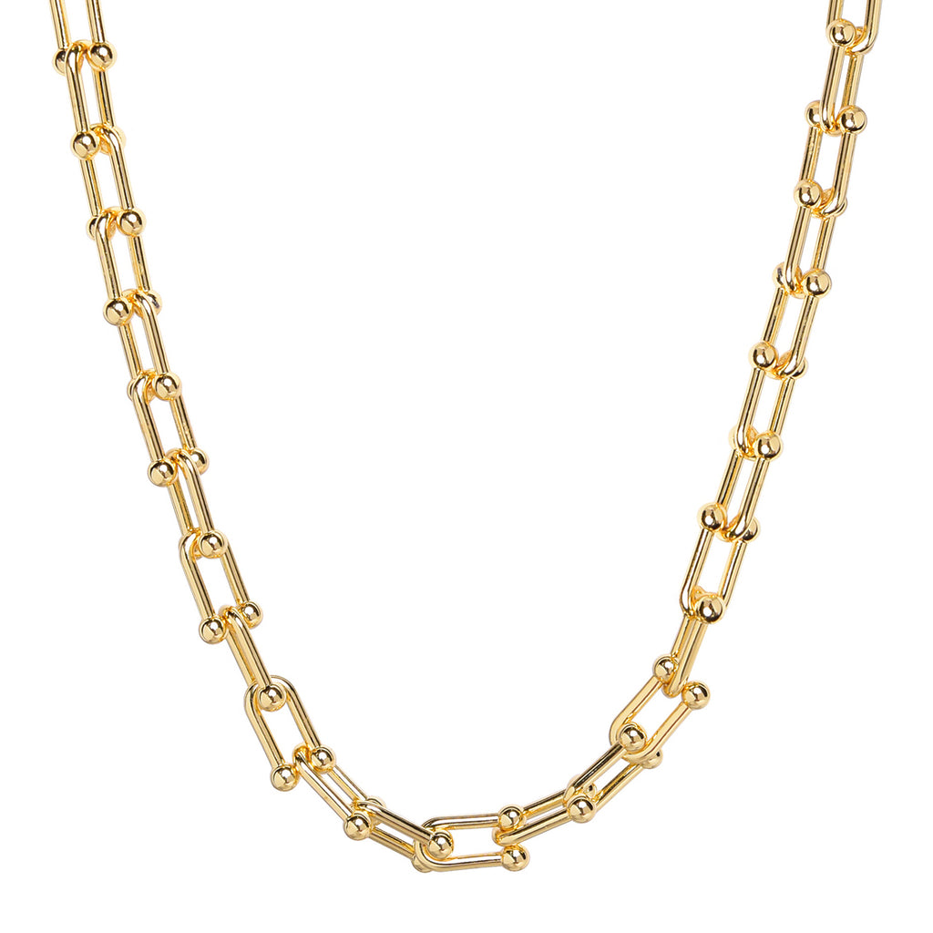 Ball Pin Link Necklace