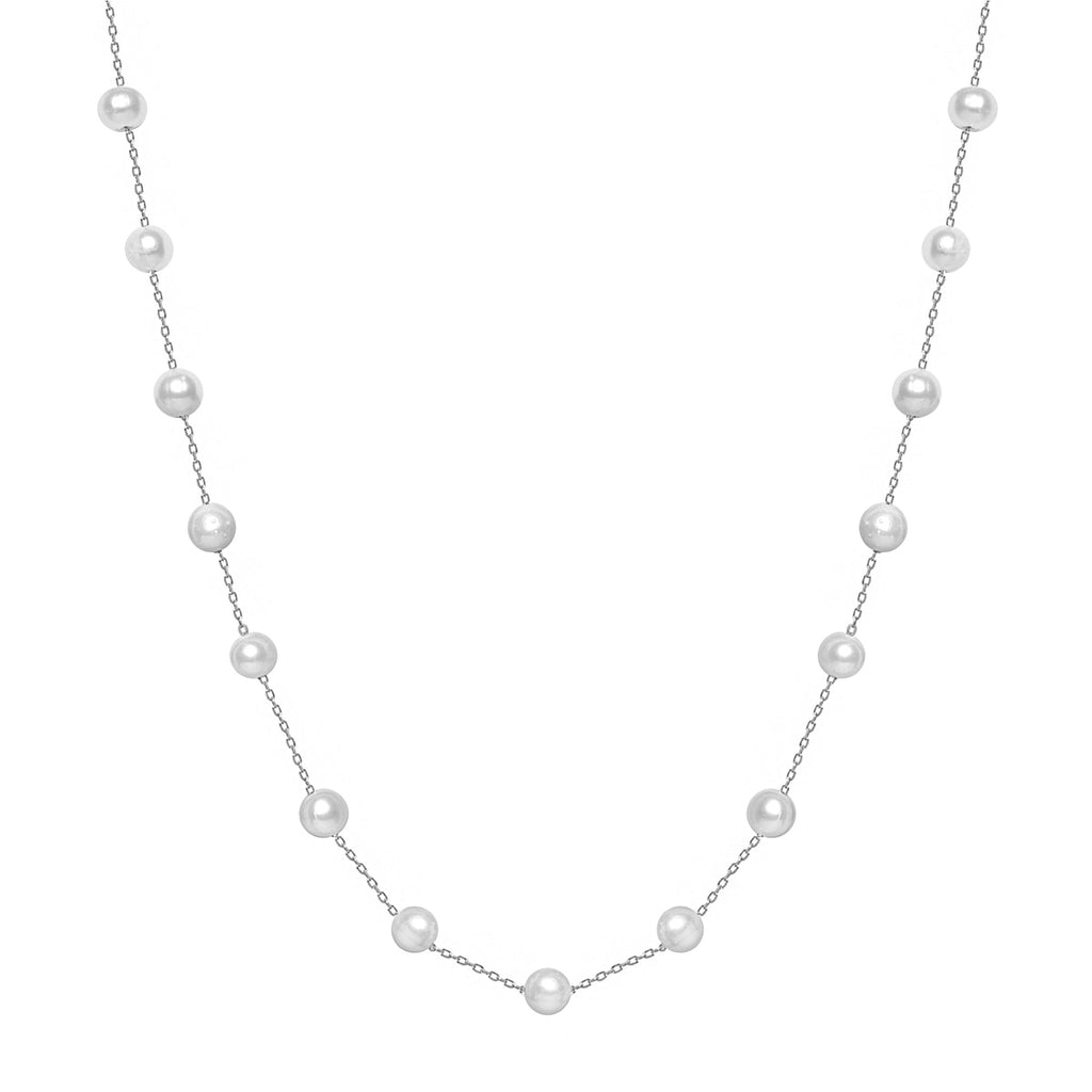 Dotted Pearl Chain Necklace
