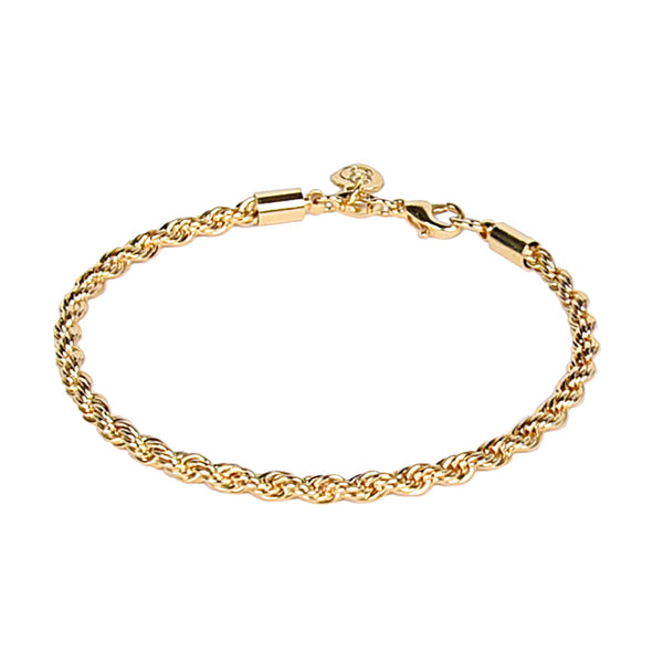 Gold Rope Chain Bracelet