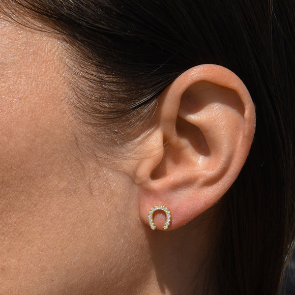 Horseshoe Stud Earrings