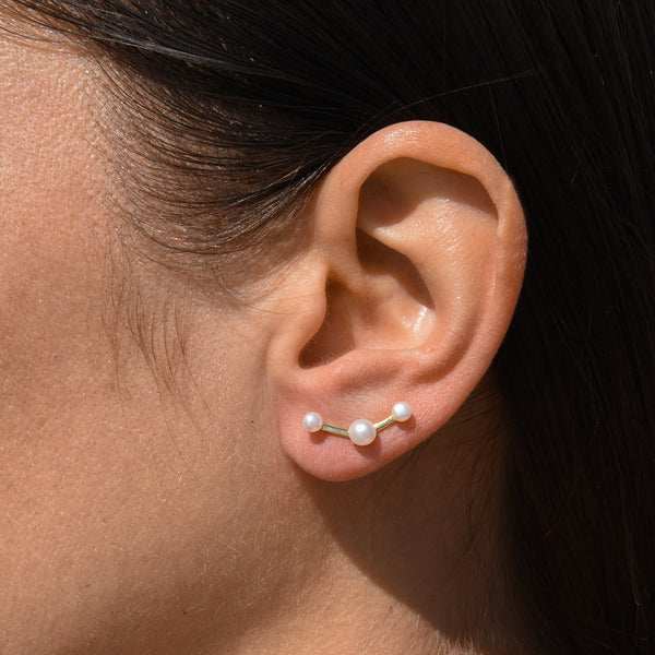 Pearl Constellation Ear Climber