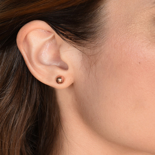 Rose Gold Ball Dagen Studs