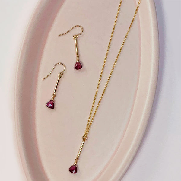 Garnet True Blood Earrings