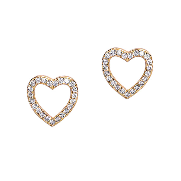 Open Heart Earrings