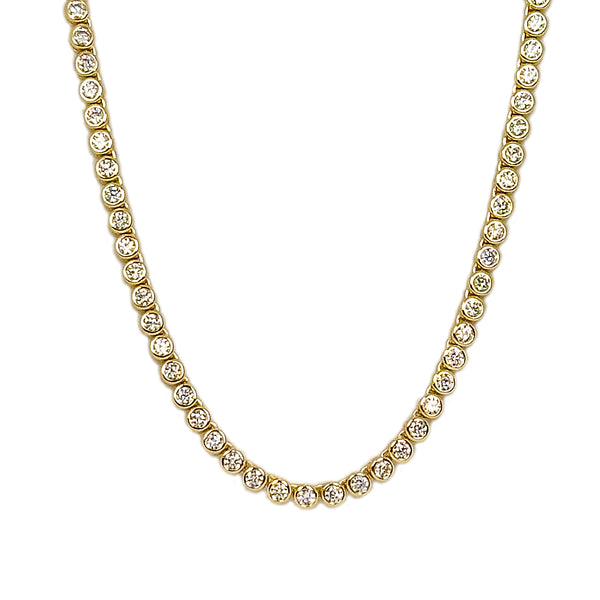 Charlotte Bezel Set Necklace