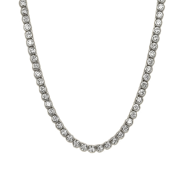 Charlotte Bezel Set Necklace