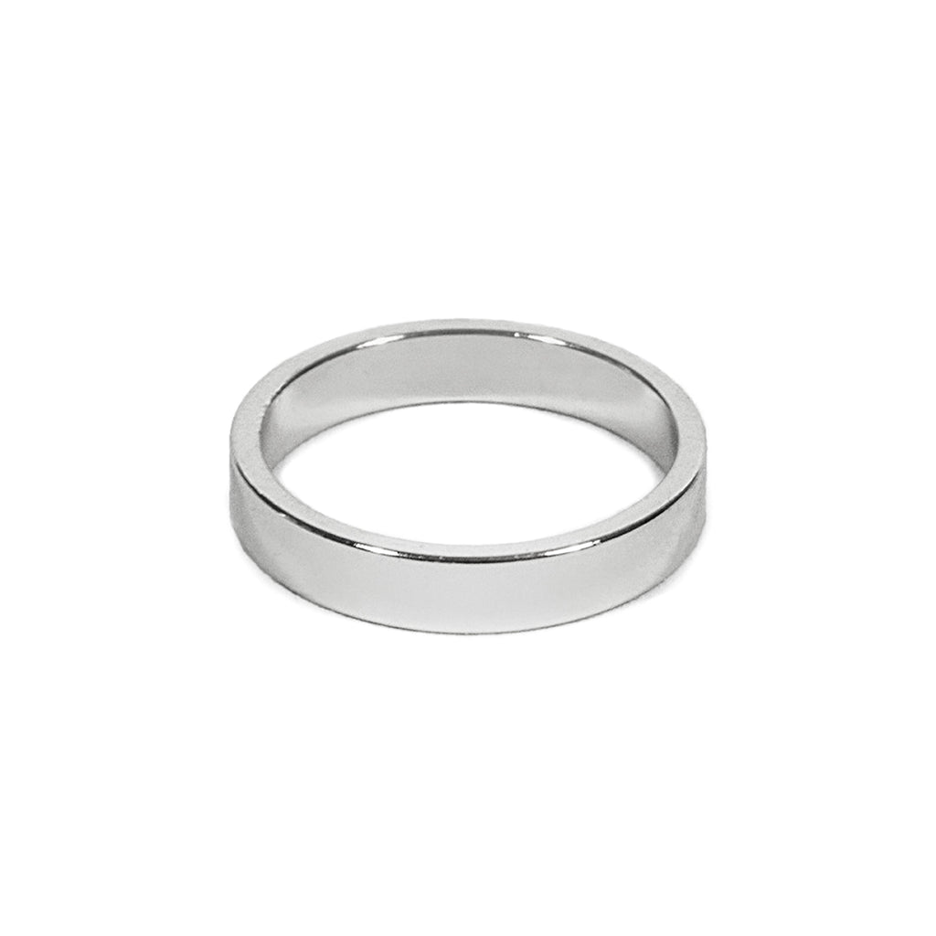 Silver Medium Round Band