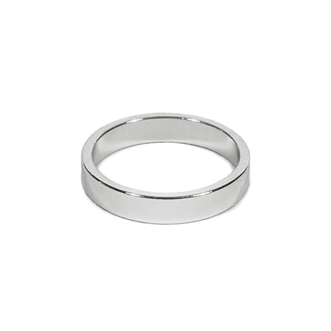Silver Medium Round Band