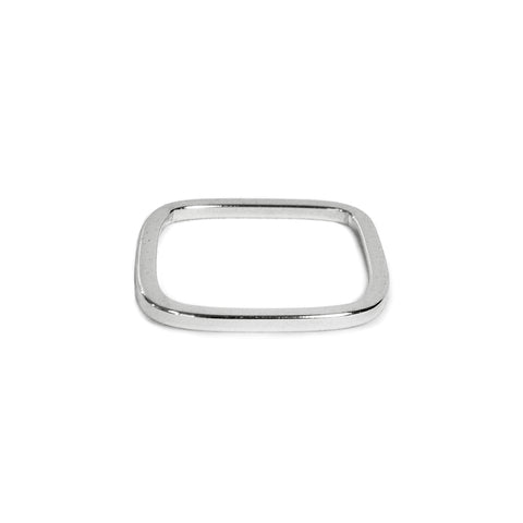 Silver Skinny Square Band