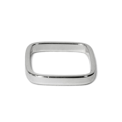 Silver Medium Square Band