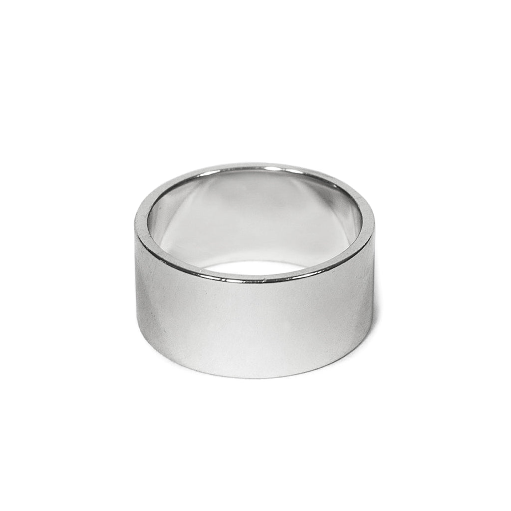 Silver Wide Round Band