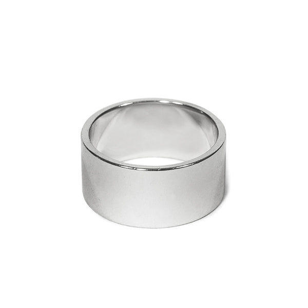 Silver Wide Round Band