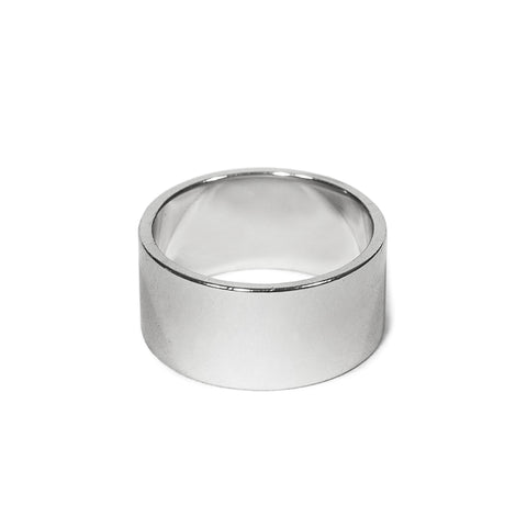 Silver Wide Round Band