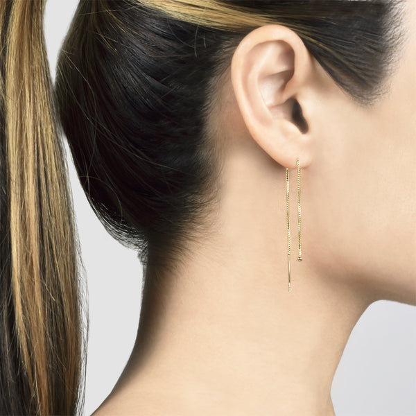 Dot Threader Earrings