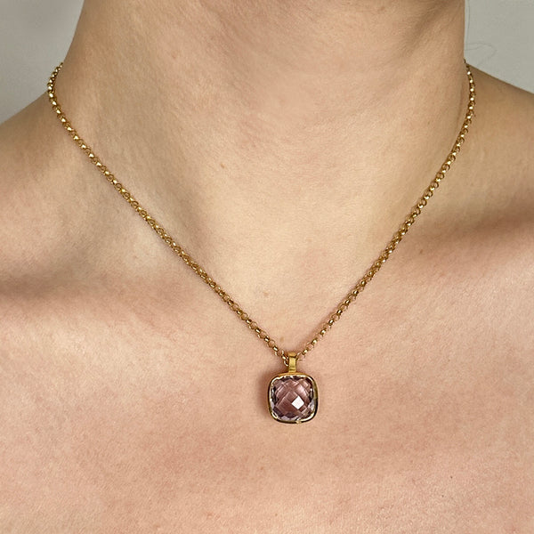 Pink Amethyst Influence Pendant