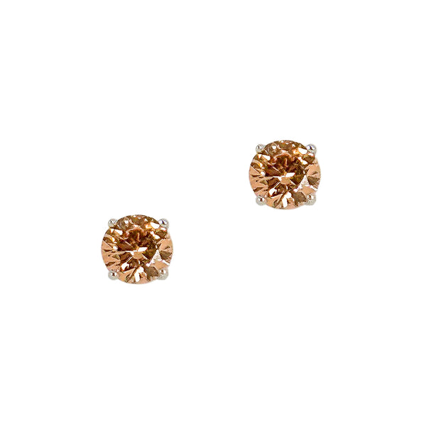 Rosa Solitaire Stud Earrings