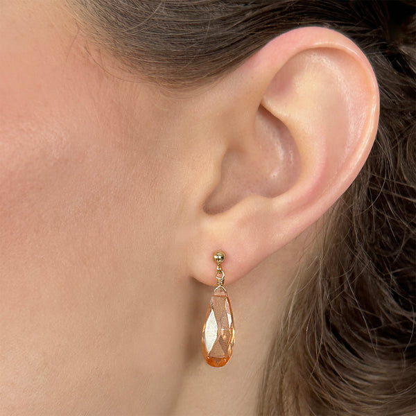 Rosa Teardrop Briolette Earrings