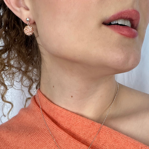 Coralie Crystal Ball Earrings