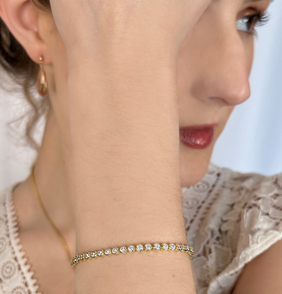 Charlotte Bezel Set Bracelet