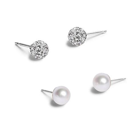 Dagen Starlight and Pearl Stud Set