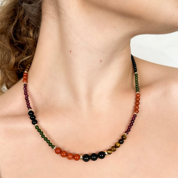 Multicolor Patchwork Necklace