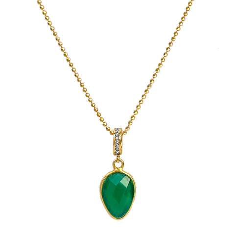 Emerald Agate Romance Pendant