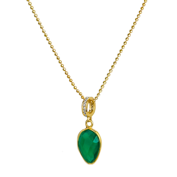 Emerald Agate Romance Pendant