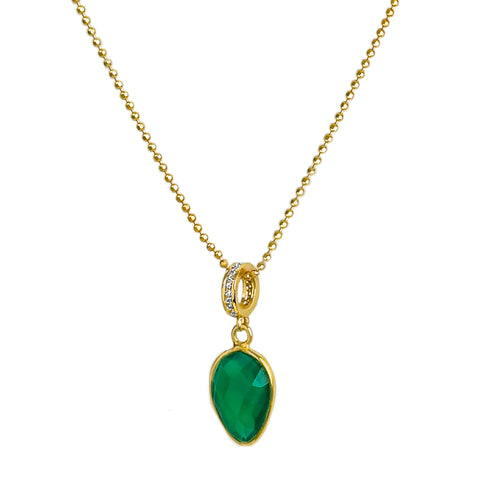 Emerald Agate Romance Pendant