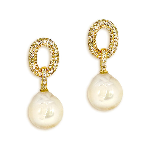 Mina Baroque Pearl Earrings