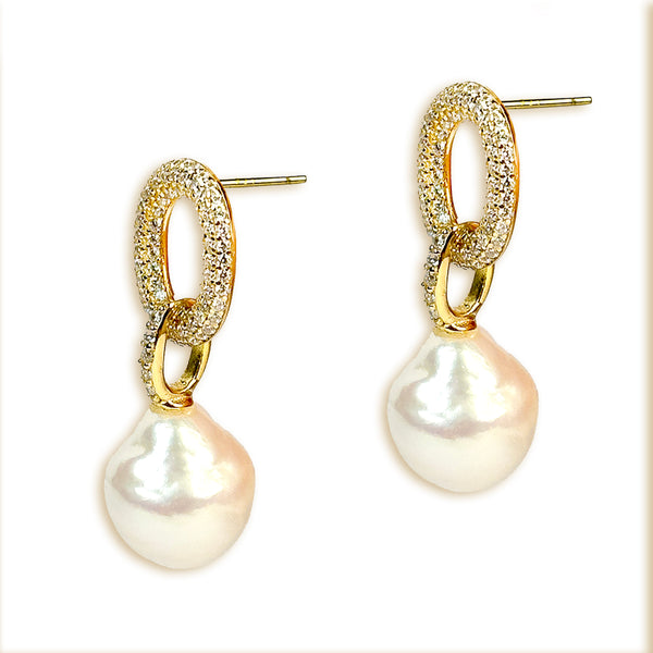 Mina Baroque Pearl Earrings